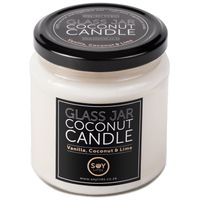 Soylites Coconut Candle - Clear Jar - Coconut, Vanilla, Lime